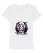 Vampire Bride Tricou mânecă scurtă guler V Damă Evoker