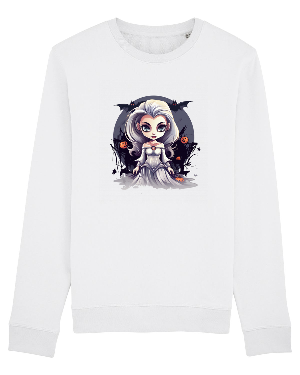 Bluză mânecă lungă Unisex Rise White