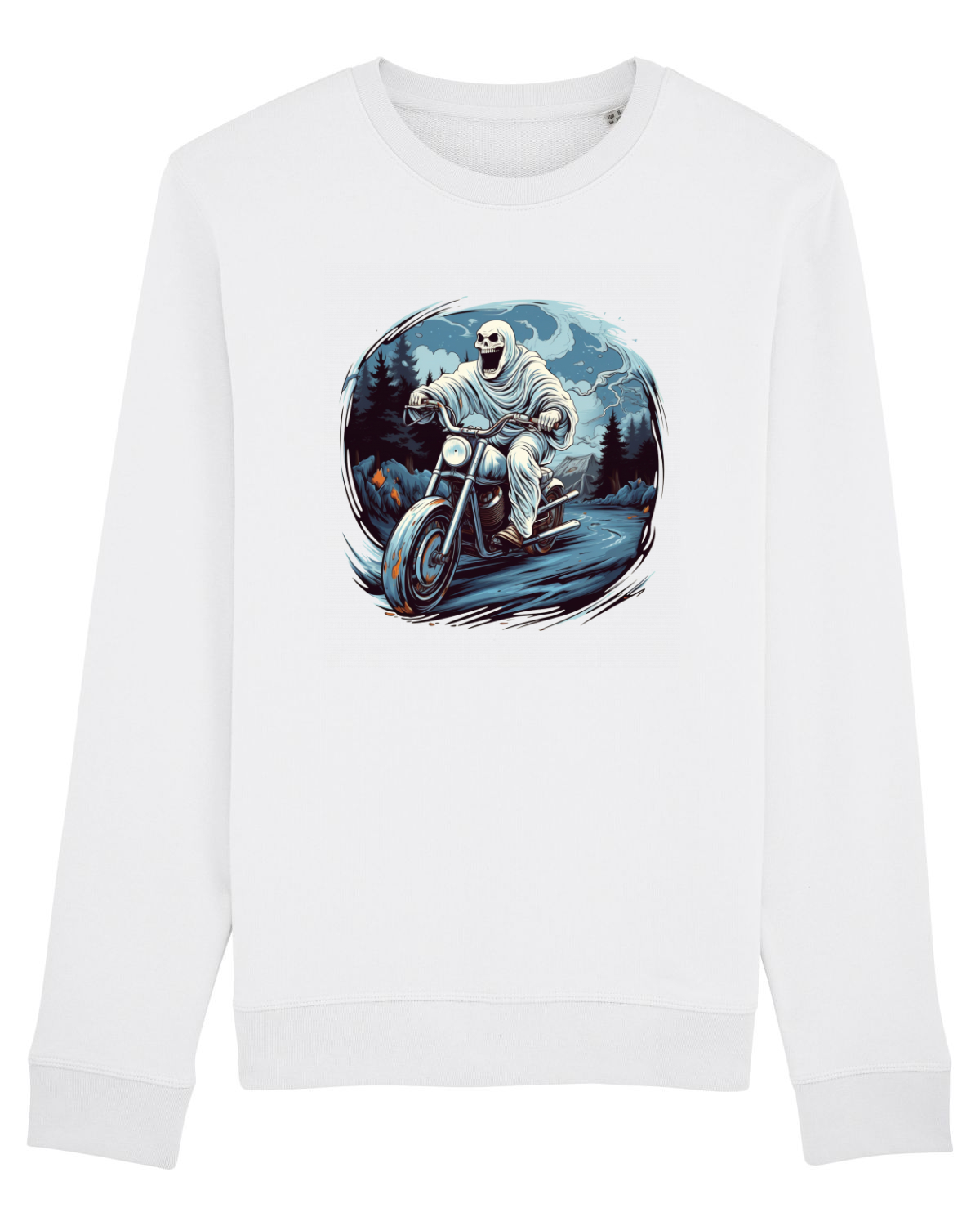 Bluză mânecă lungă Unisex Rise White