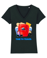 Time to travel Tricou mânecă scurtă guler V Damă Evoker
