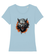 Werewolf  Tricou mânecă scurtă guler larg fitted Damă Expresser
