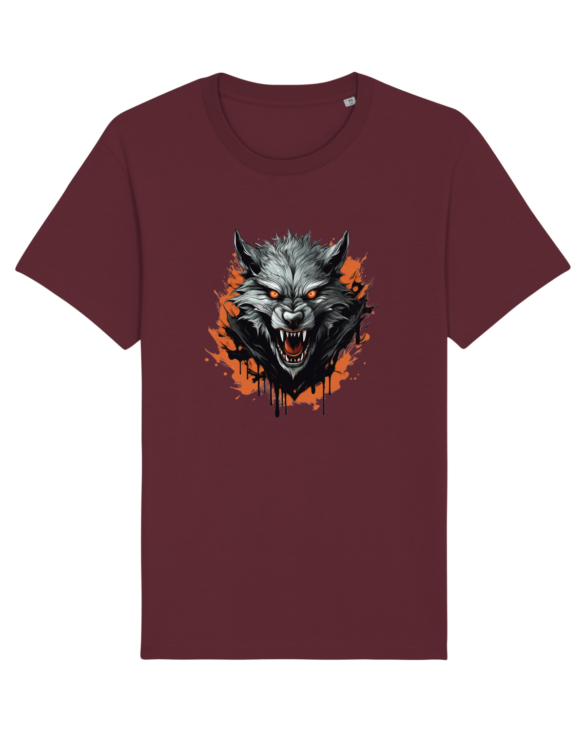 Tricou mânecă scurtă Unisex Rocker Burgundy