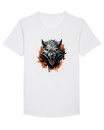 Werewolf  Tricou mânecă scurtă guler larg Bărbat Skater