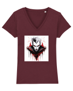 Vampire Lord Tricou mânecă scurtă guler V Damă Evoker