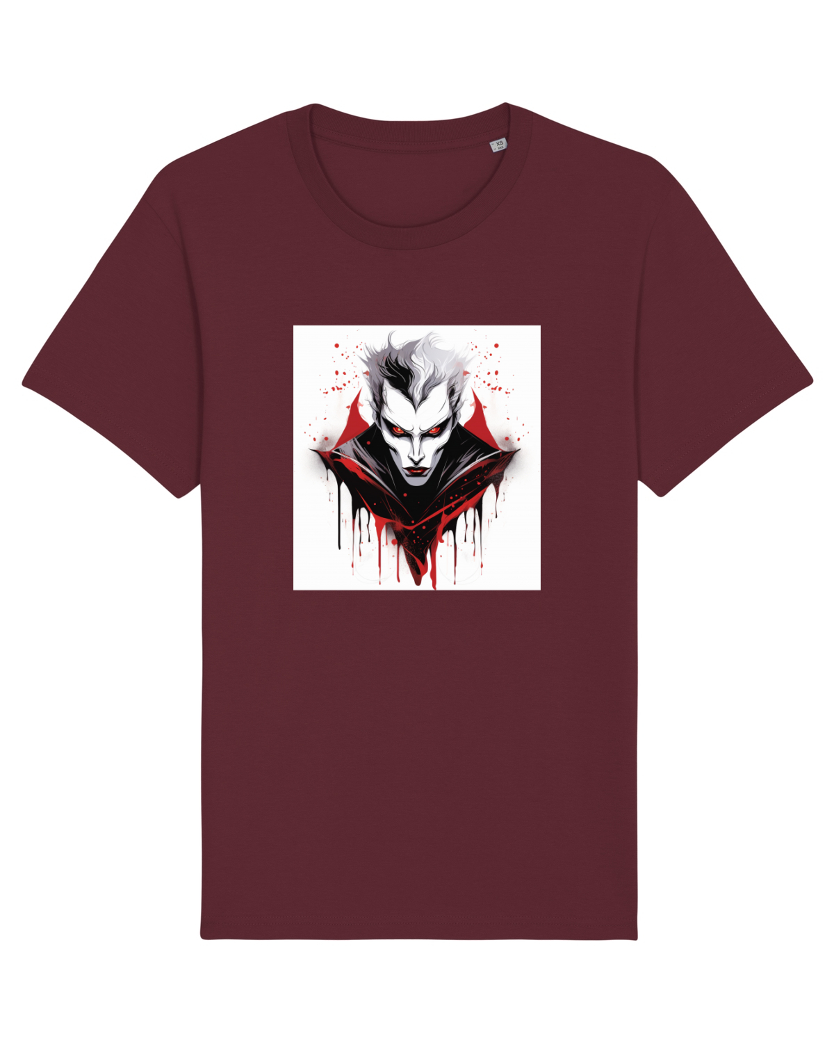 Tricou mânecă scurtă Unisex Rocker Burgundy