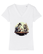 Zombie Valentine Tricou mânecă scurtă guler V Damă Evoker