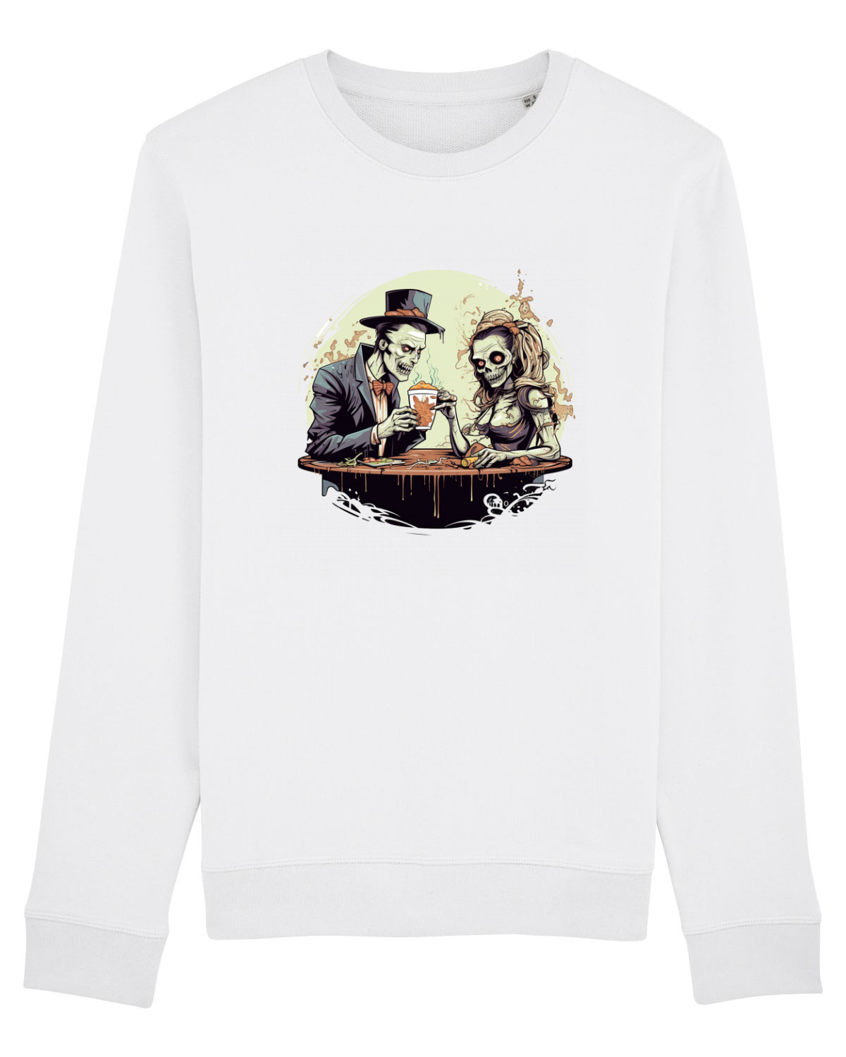 Bluză mânecă lungă Unisex Rise White