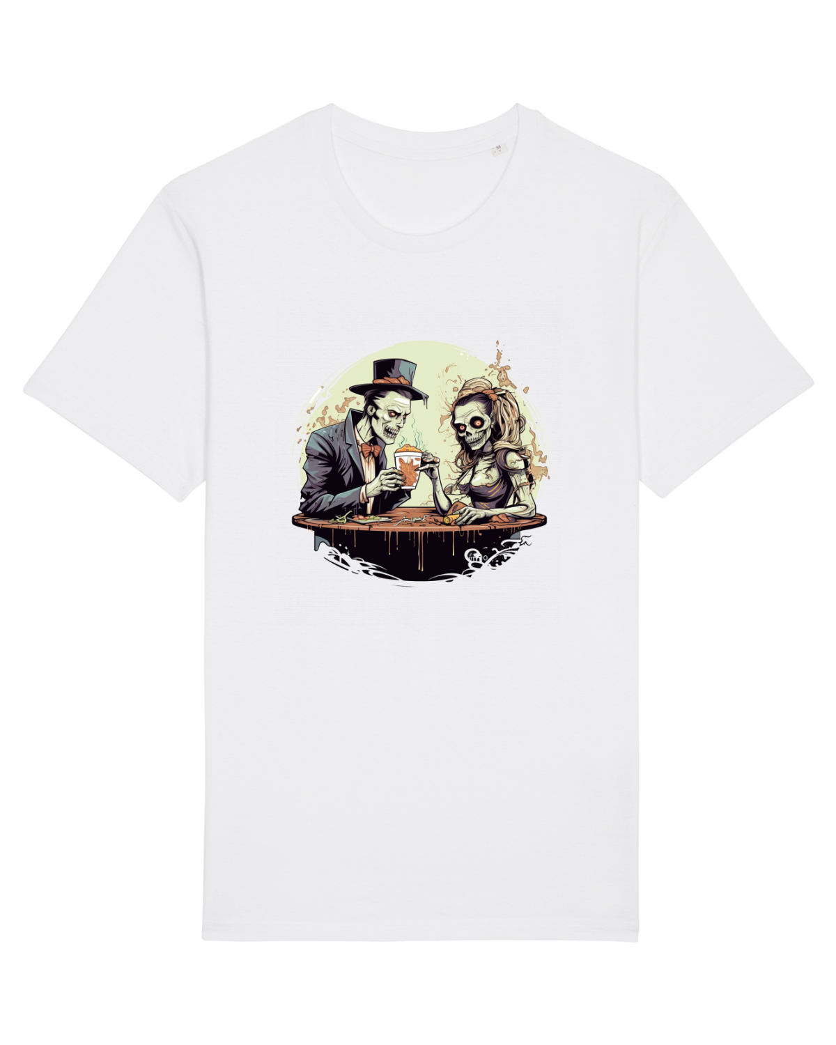 Tricou mânecă scurtă Unisex Rocker White