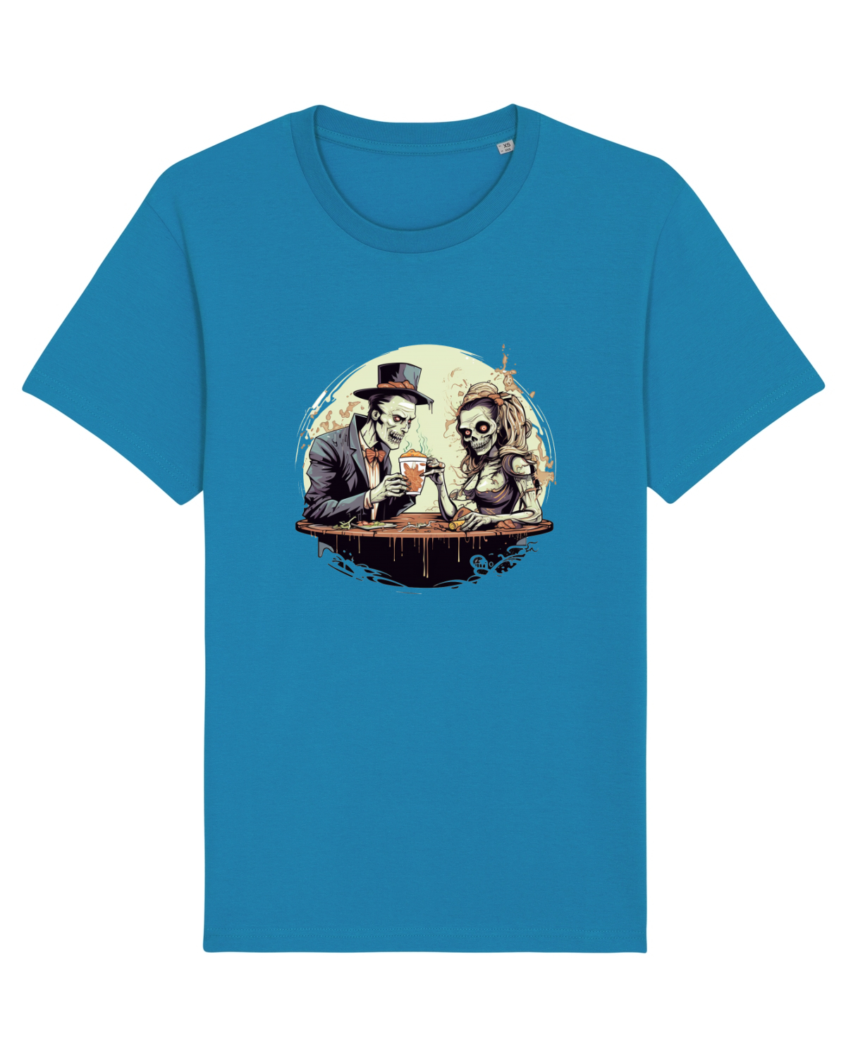 Tricou mânecă scurtă Unisex Rocker Azur