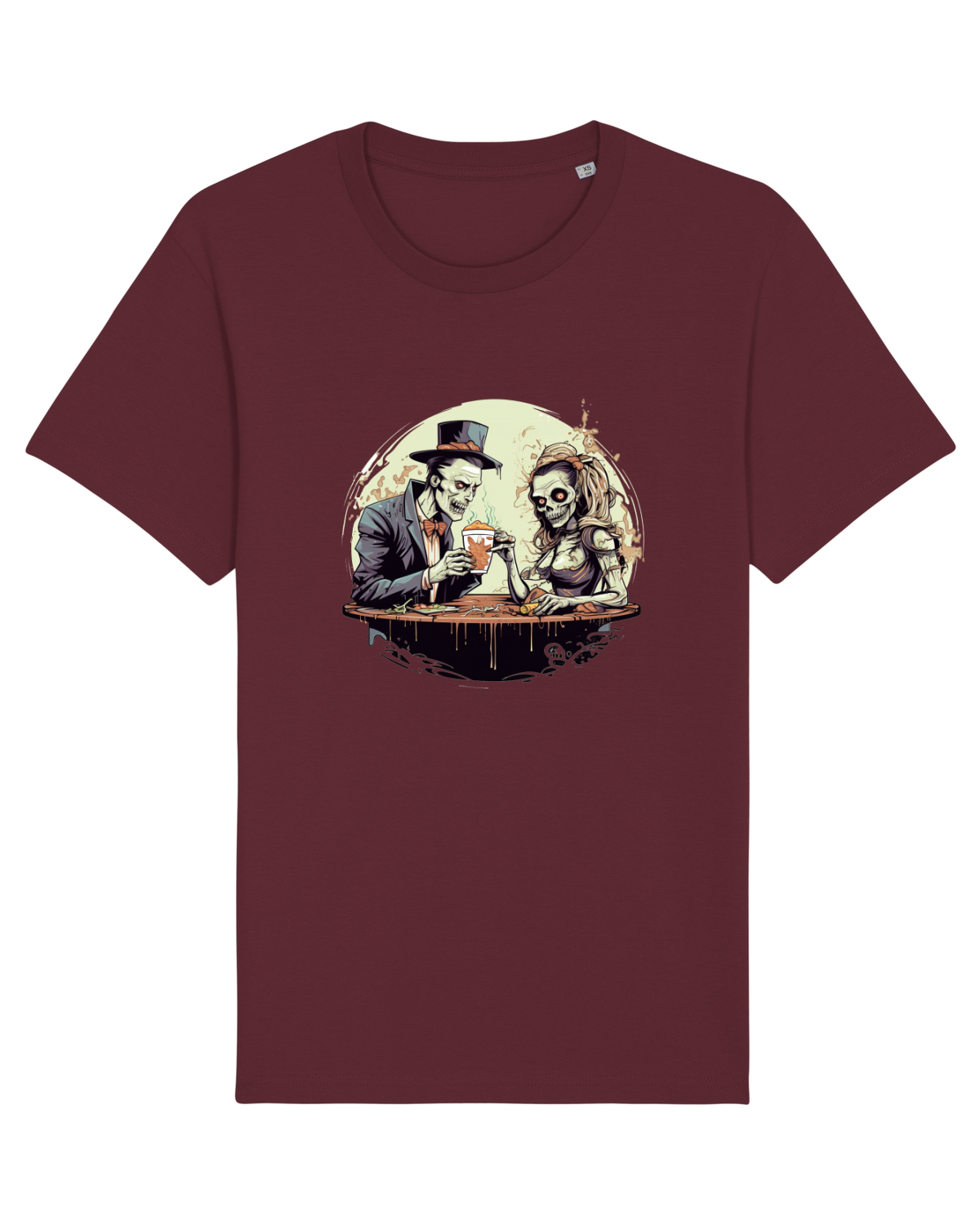 Tricou mânecă scurtă Unisex Rocker Burgundy