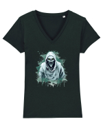 Happy Halloween Tricou mânecă scurtă guler V Damă Evoker