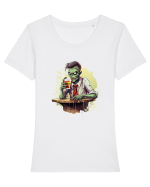 Zombie in a bar Tricou mânecă scurtă guler larg fitted Damă Expresser
