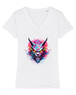 Devil Graffiti Tricou mânecă scurtă guler V Damă Evoker
