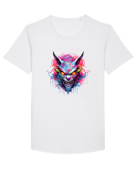 Devil Graffiti Tricou mânecă scurtă guler larg Bărbat Skater
