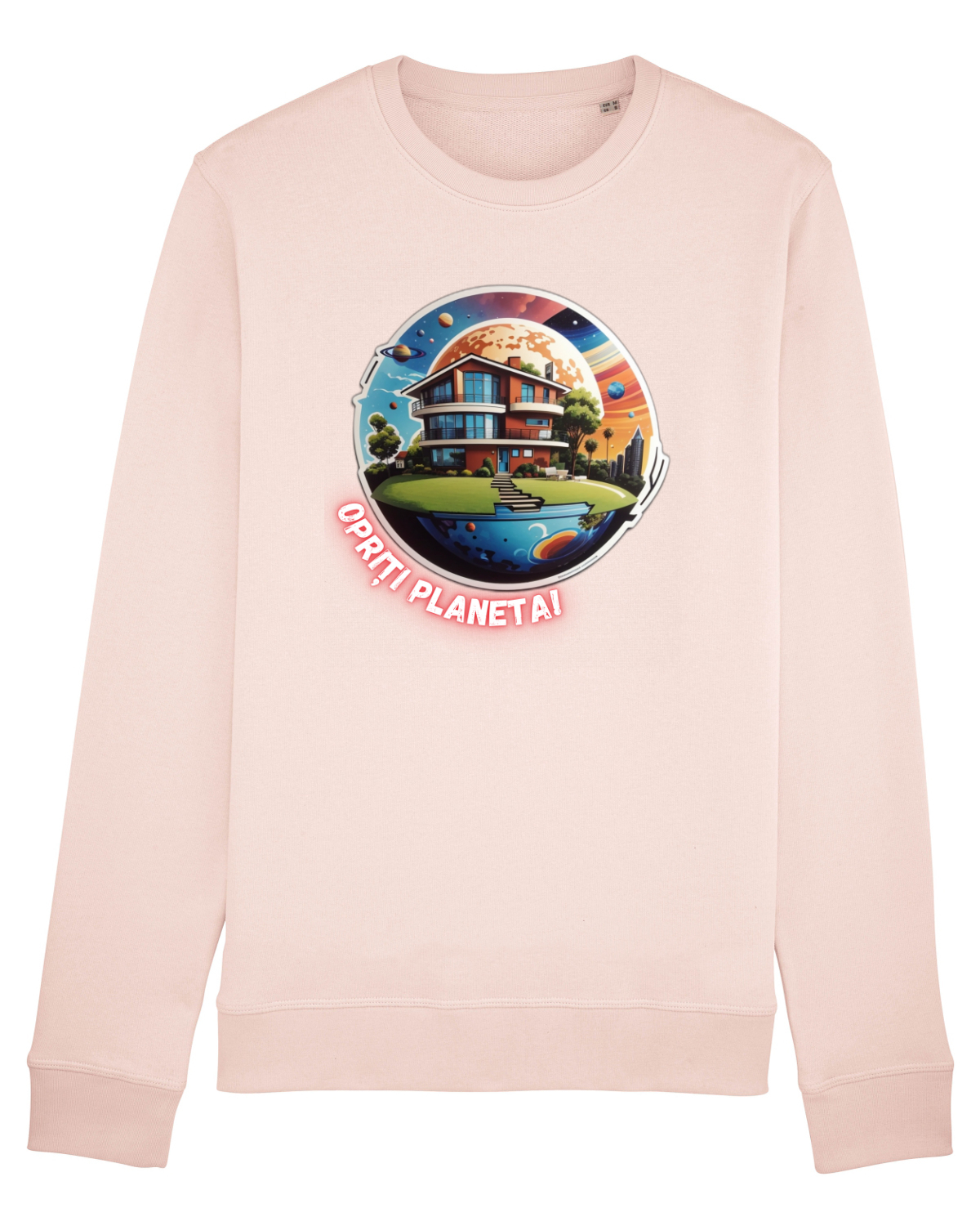 Bluză mânecă lungă Unisex Rise Candy Pink
