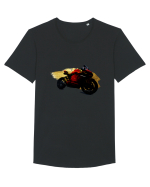 Panigale Tricou mânecă scurtă guler larg Bărbat Skater