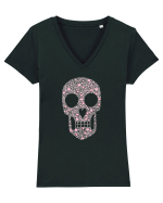 A lovely skull Tricou mânecă scurtă guler V Damă Evoker