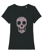 A lovely skull Tricou mânecă scurtă guler larg fitted Damă Expresser