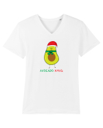 Avocado Xmas Tricou mânecă scurtă guler V Bărbat Presenter