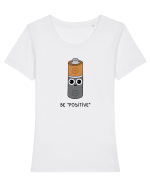 Be „positive” Tricou mânecă scurtă guler larg fitted Damă Expresser