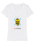 Bee positive Tricou mânecă scurtă guler V Damă Evoker