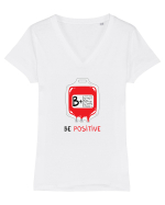 Be positive Tricou mânecă scurtă guler V Damă Evoker