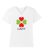 Lucky Tricou mânecă scurtă guler V Bărbat Presenter