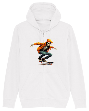Schelet pe skateboard White