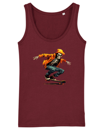 Schelet pe skateboard Burgundy