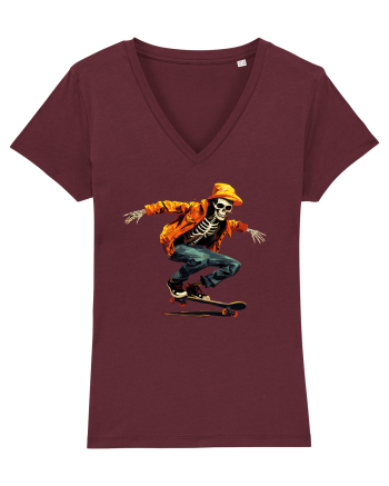 Schelet pe skateboard Burgundy