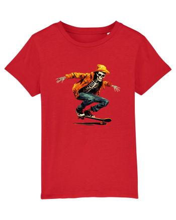 Schelet pe skateboard Red