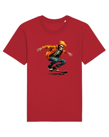 Schelet pe skateboard Red