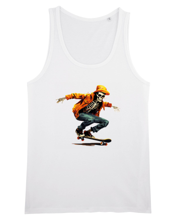 Schelet pe skateboard White