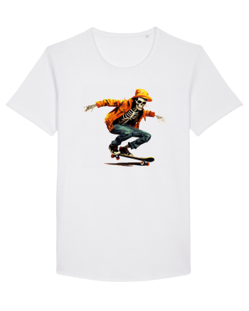 Schelet pe skateboard White