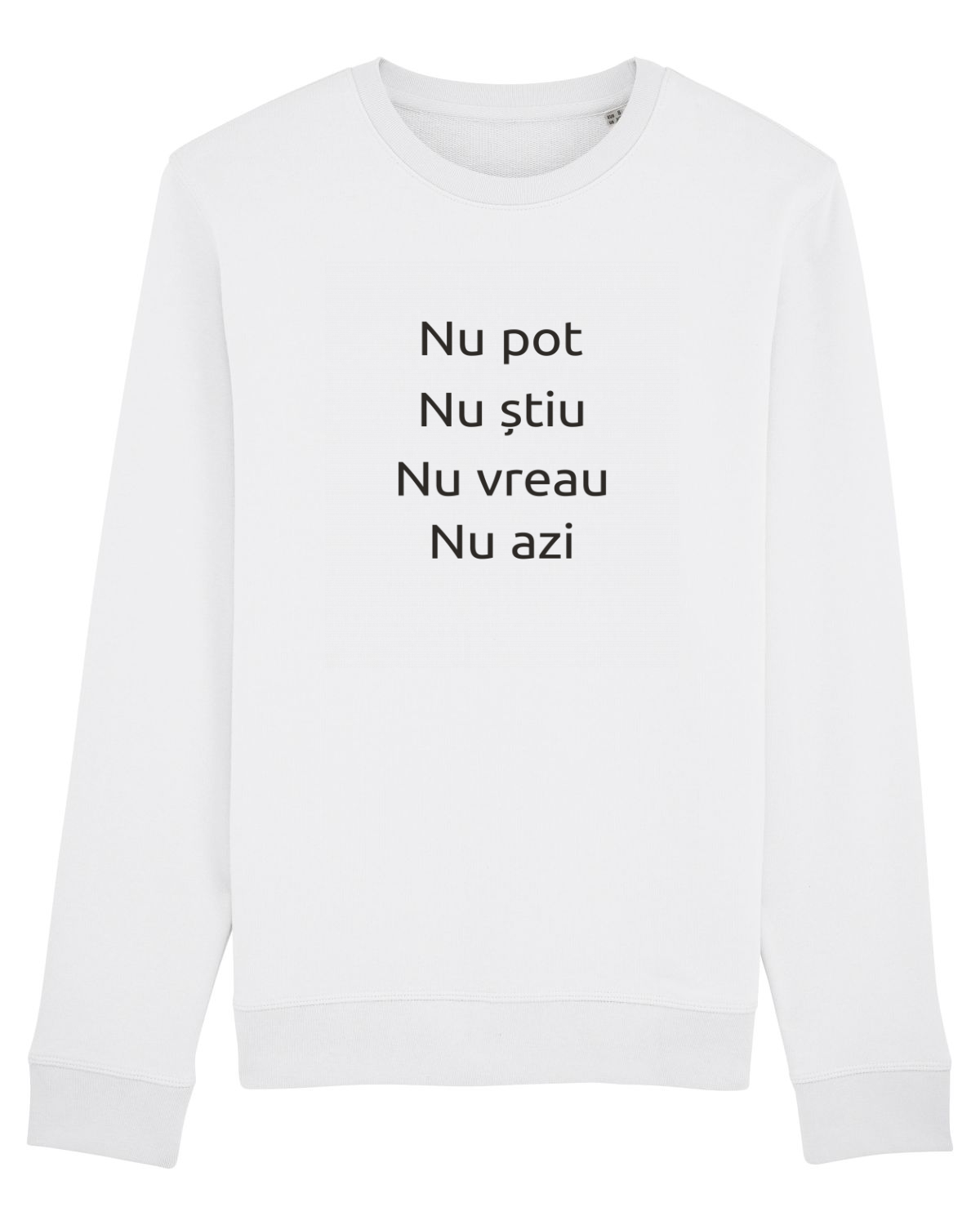 Bluză mânecă lungă Unisex Rise White