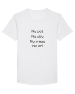 Nu azi Tricou mânecă scurtă guler larg Bărbat Skater
