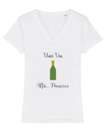 Prosecco Tricou mânecă scurtă guler V Damă Evoker