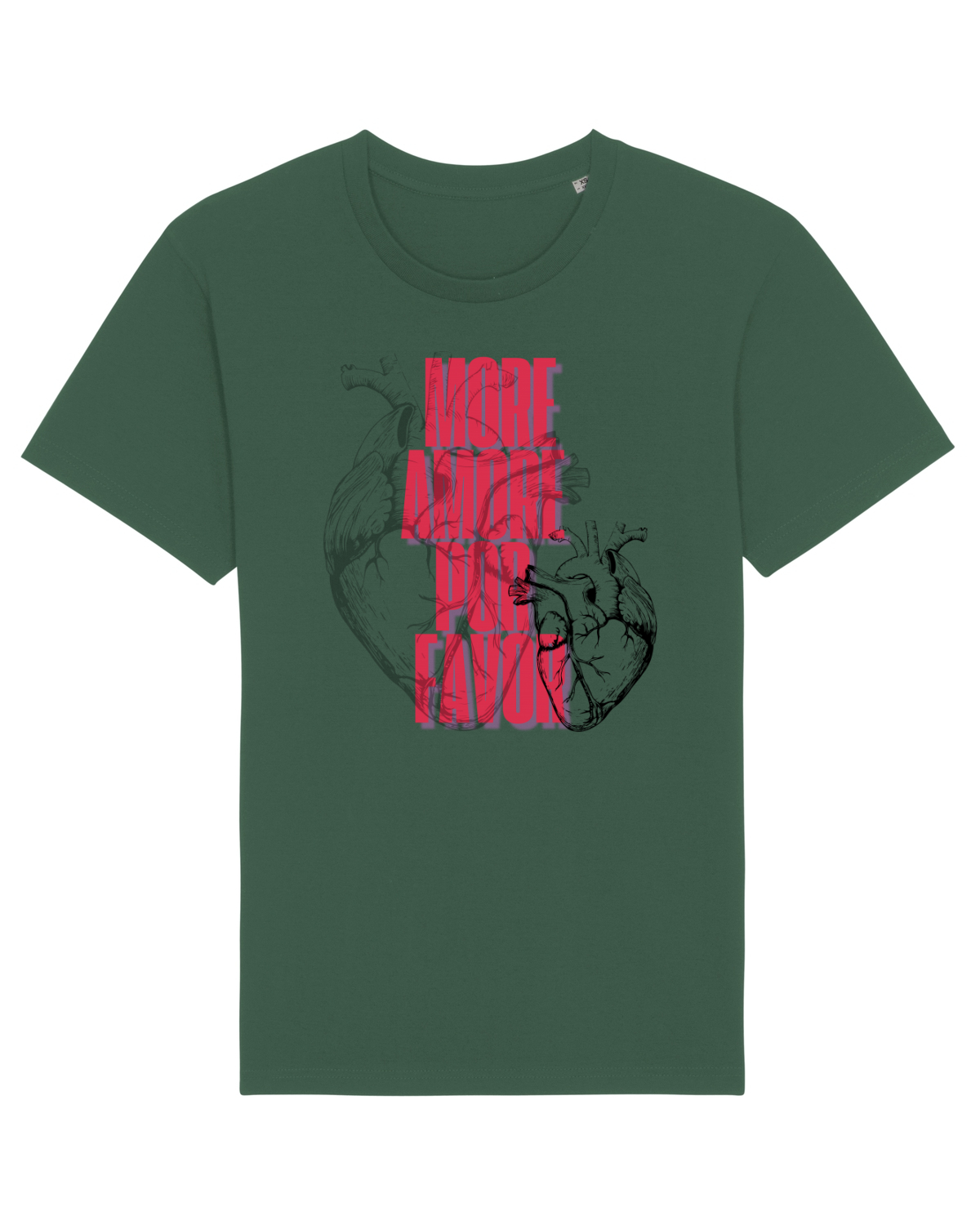 Tricou mânecă scurtă Unisex Rocker Bottle Green