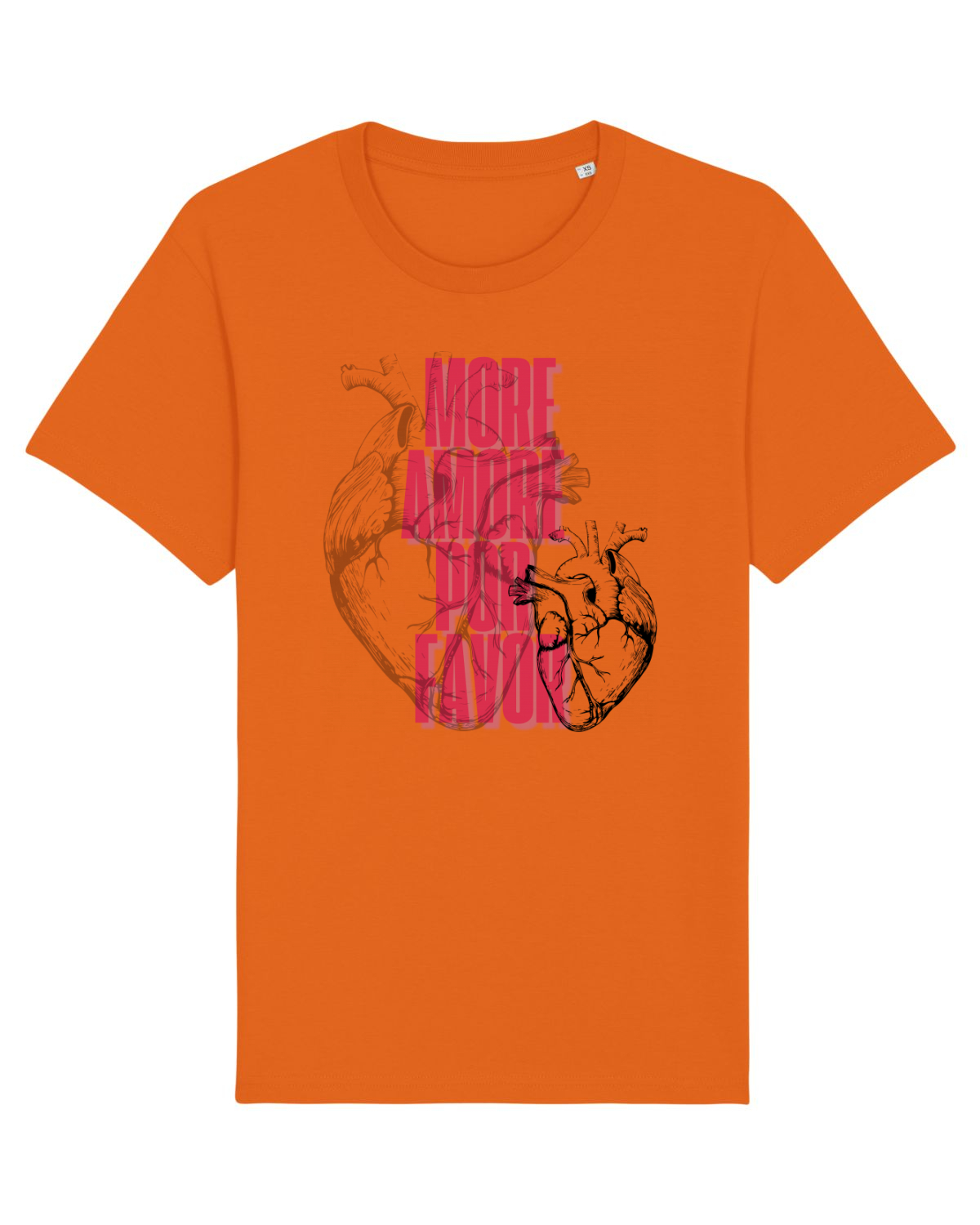 Tricou mânecă scurtă Unisex Rocker Bright Orange