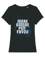 more amore por favor Tricou mânecă scurtă guler larg fitted Damă Expresser