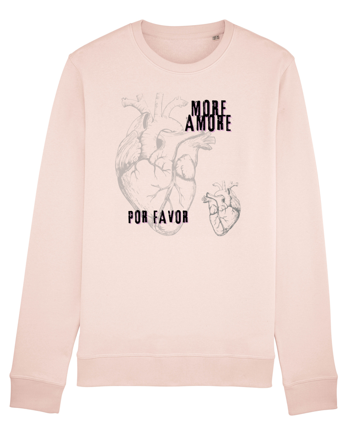 Bluză mânecă lungă Unisex Rise Candy Pink
