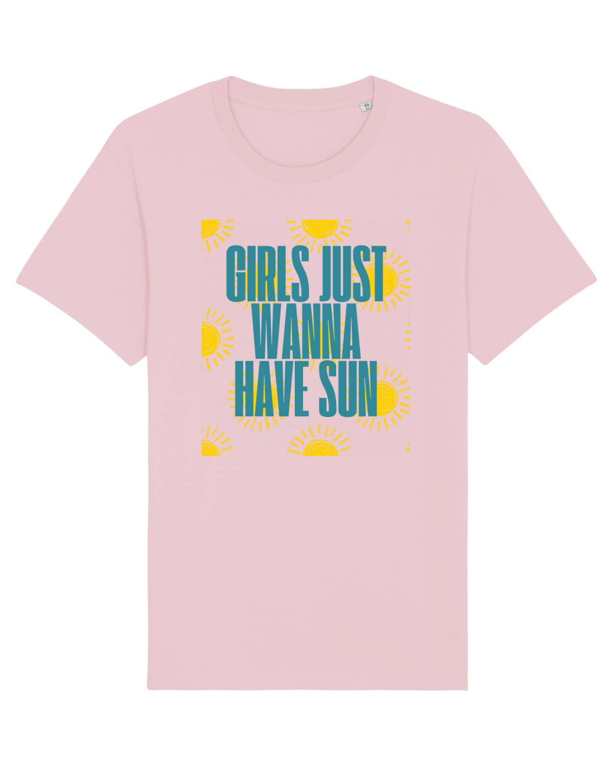 Tricou mânecă scurtă Unisex Rocker Cotton Pink