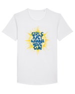 girls just wanna have sun Tricou mânecă scurtă guler larg Bărbat Skater