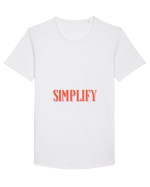 simplify Tricou mânecă scurtă guler larg Bărbat Skater