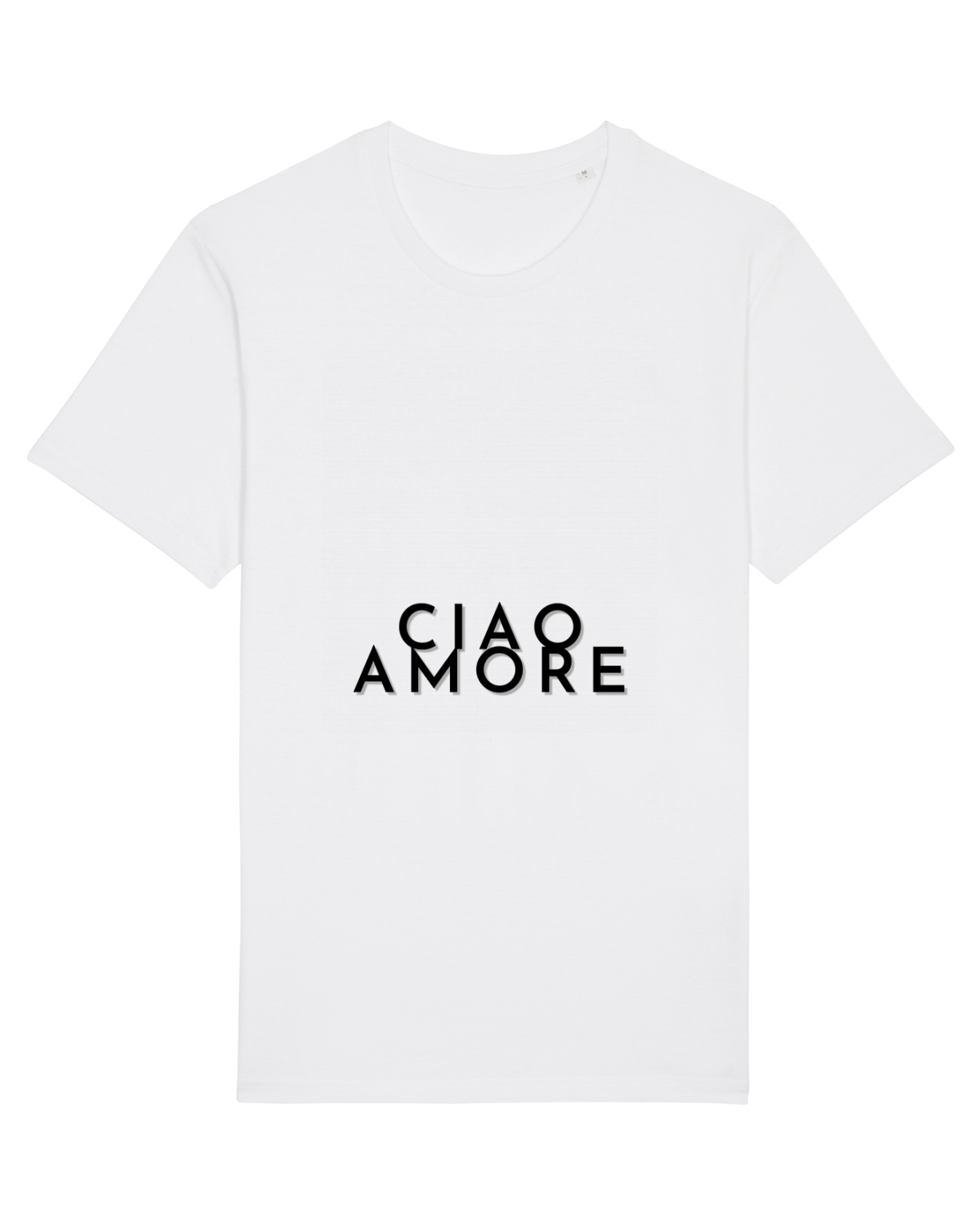 Tricou mânecă scurtă Unisex Rocker White