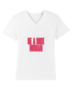 be a nice human Tricou mânecă scurtă guler V Bărbat Presenter