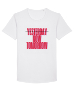 YESTERDAY NOW TOMORROW Tricou mânecă scurtă guler larg Bărbat Skater