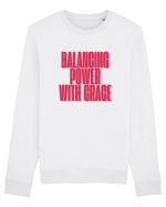 BALANCING POWER WITH GRACE Bluză mânecă lungă Unisex Rise