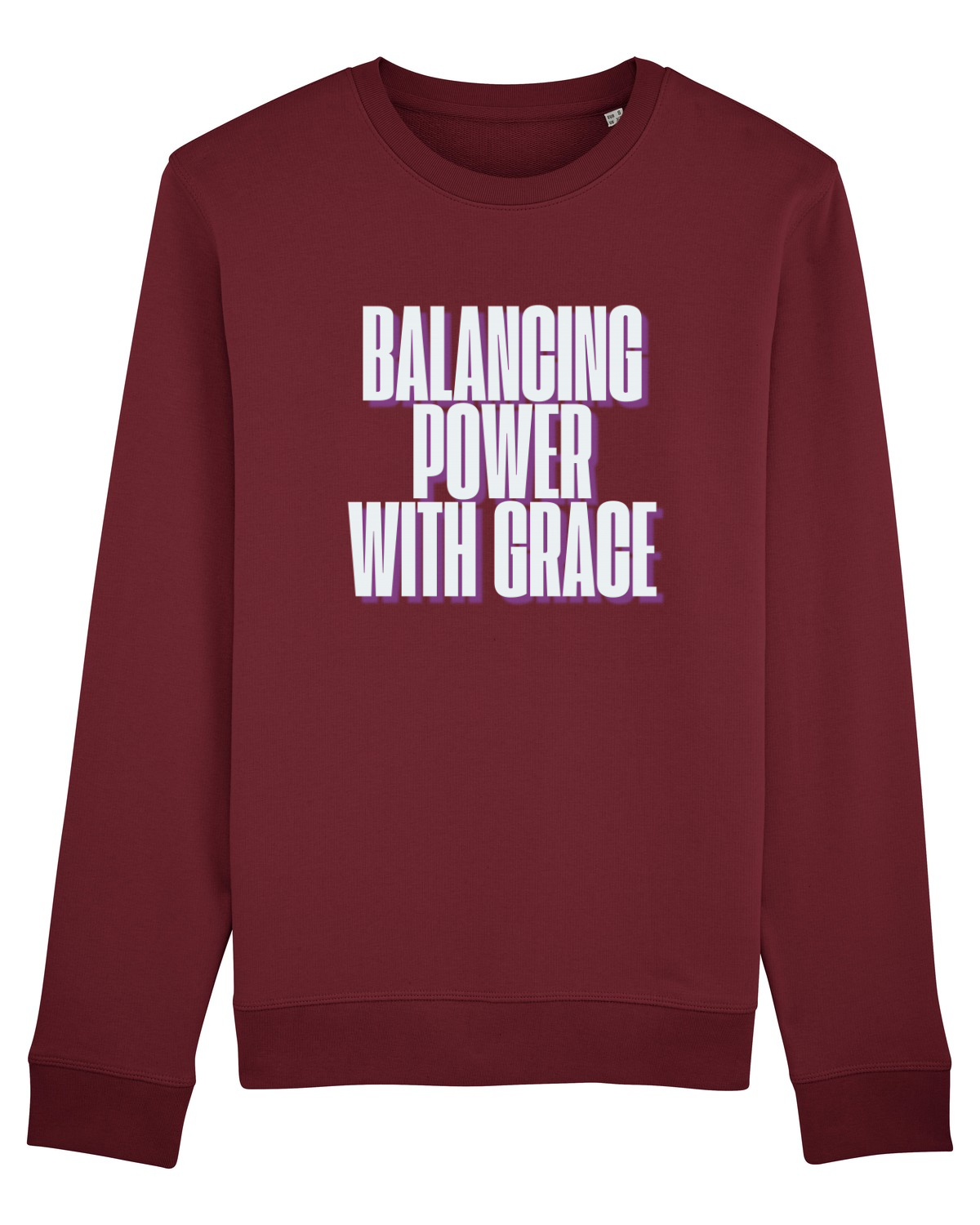 Bluză mânecă lungă Unisex Rise Burgundy