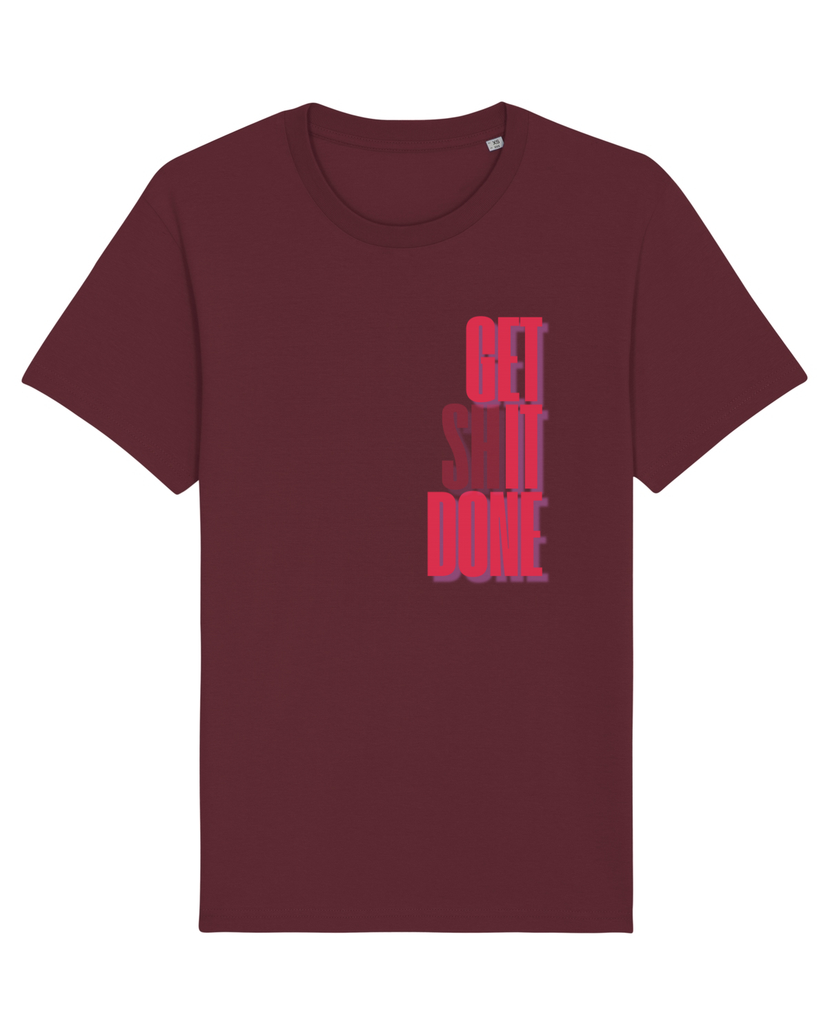 Tricou mânecă scurtă Unisex Rocker Burgundy